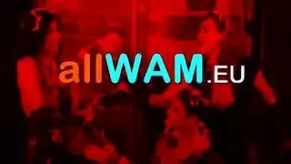 جنس ثلاثي مليء بالألعاب: سمراوين يتناوبن على مهبل بعضهن